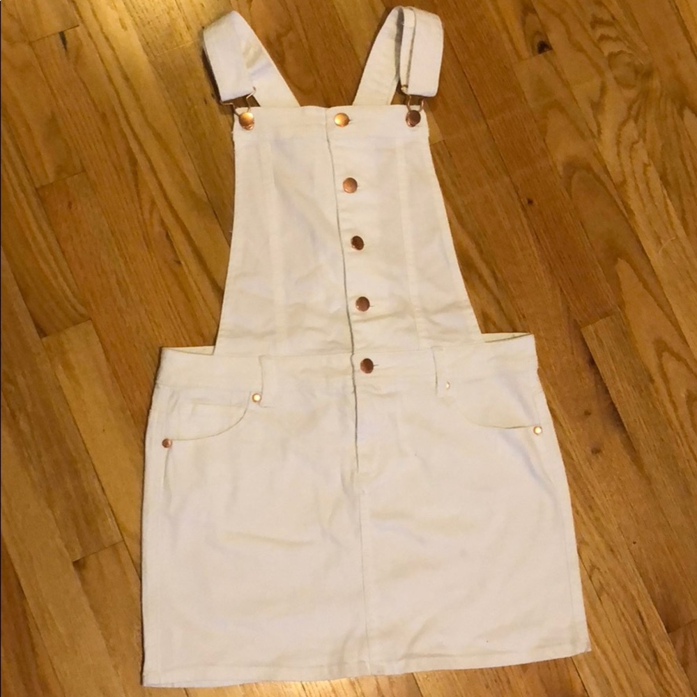 Forever 21 white overall Dress